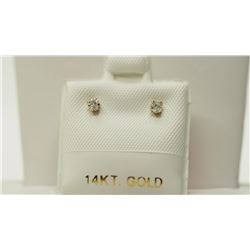 #45-14K GOLD DIAMOND EARRINGS