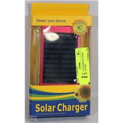 NEW SOLAR CHARGER FOR MOST USB DEVICES
