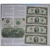 Image 1 : SHEET OF 4 UNCUT 2009 US 2 DOLLAR BANKNOTES