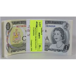 20 CONSECUTIVE UNCIRCULATED 1 DOLLAR CANADA