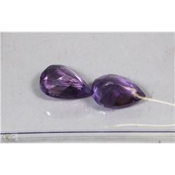 #25- NATURAL  AMETHYST GEMSTONES PEAR SHAPE