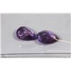 Image 1 : #25- NATURAL  AMETHYST GEMSTONES PEAR SHAPE