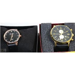 TWO FASHION WATCHES ONE MENS, ONE WOMENS