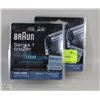 Image 1 : PACK OF 2 NEW BRAUN SERIES 1 CRUZER 100% RAZOR HEADS