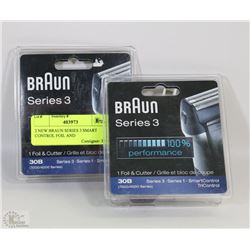 2 NEW BRAUN SERIES 3 SMART CONTROL FOIL AND