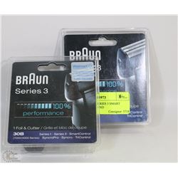2 NEW BRAUN SERIES 3 SMART CONTROL FOIL AND