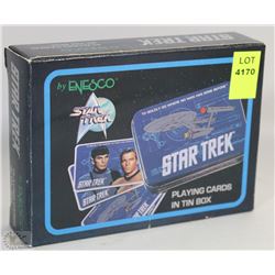 STAR TREK PLAYING CARDS IN TIN BOX