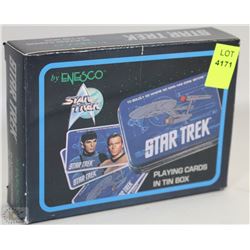 STAR TREK PLAYING CARDS IN TIN BOX