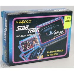 STAR TREK PLAYING CARDS IN TIN BOX