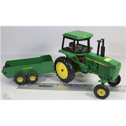 JOHN DEERE TRACTOR WITH TRAILER
