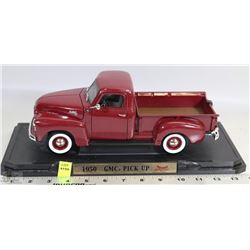 1950 GMC PICK UP DIE CAST ON STAND