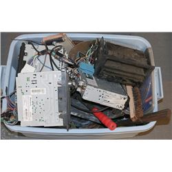 TOTE WITH TOOLS, STEREOS ETC