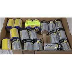 BOX OF 18 DCELL BATTERIES INC ENERGIZER INDUSTRIAL