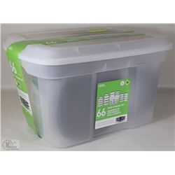 66PC FOOD STORAGE CONTAINERS SET