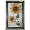 Image 1 : METAL ART WORK 3D SUNFLOWER HANDMADE WALL HANGING