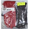Image 1 : 2PK LADIES LEATHER GLOVES MEDIUM