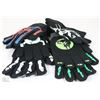 Image 1 : 6 PACK YOUTH GLOW IN THE DARK HALLOWEEN GLOVES