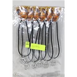 PACK OF SIX PEWTER NECKLACES