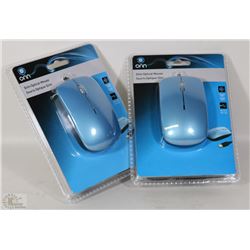 CASE OF 2 ONN SLIM OPTICAL COMPUTER MICE
