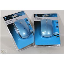 CASE OF 2 ONN SLIM OPTICAL COMPUTER MICE