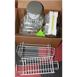 MISC KITCHEN BOX INC GLASSES, TEA STAND