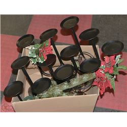 BOX OF EXTRA LARGE CANDLEHOLDER CENTERPIECE WITH