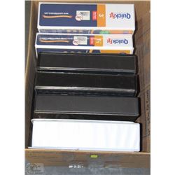 BOX OF 12 ASSORTED USED BINDERS