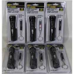 CASE OF 6 LED FLASHLIGHT W/ LASER