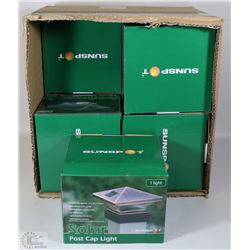 CASE OF 8 SOLAR POST CAP LIGHT