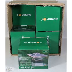 CASE OF 8 SOLAR POST CAP LIGHT