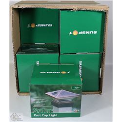 CASE OF 8 SOLAR POST CAP LIGHT