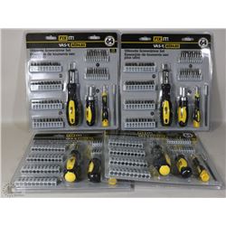 CASE OF 4 64PC. ULTIMATE SCREWDRIVER SET