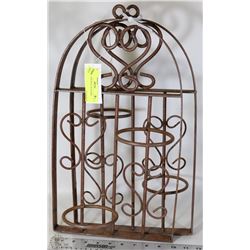 2 CAST IRON WALL PLANTERS