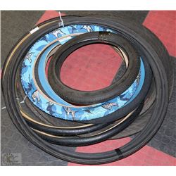 LOT OF 9 BICYCLE TIRES