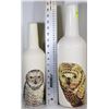 Image 1 : SET OF OWL DECANTERS 17"X12" AND 15"X12