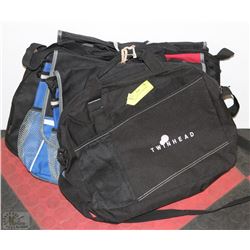 LOT OF 10 NEW SIDE CARRYING BOOK BAGS