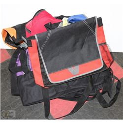 LOT OF 10 NEW SIDE CARRYING BOOK BAGS