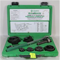 GREENLEE KNOCKOUT PUNCH SET WITH WRENCH DRIVER