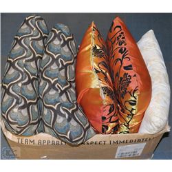ESTATE BOX OF THROW PILLOWS