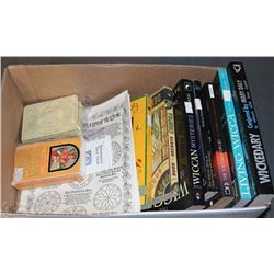 BOX W/ WICCAN, WITCHCRAFT & DRUID
