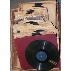 FLAT OF VINTAGE 78 RPM RECORDS
