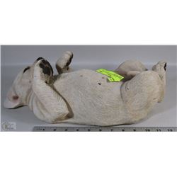 DOG SHAPED SANDCASTED LIKE WINE HOLDER