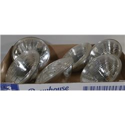 VINTAGE WESTINGHOUES SET OF 6 HEADLIGHTS