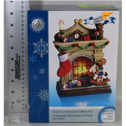 DANA COLLECTION LIGHT UP HOLIDAY FIREPLACE