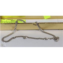 24" SILVER NECKLACE