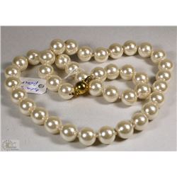 #5-SEA SHELL PEARL NECKLACE 15"