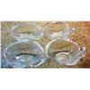 LOT OF 4 GLASS SWIRLED DESSERT/SALAD BOWLS