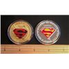LOT OF 2 REPLICA ENCAPSULATED SUPERMAN TOKENS