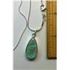 Image 1 : FIRE OPAL TEAR DROP PENDANT ON CHAIN