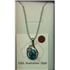 Image 1 : AUSTRALIAN BLUE TRIPLATE PENDANT & CHAIN